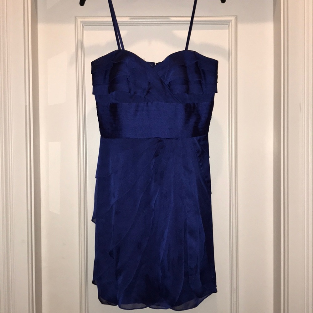 Adrianna Papell royal blue evening dress